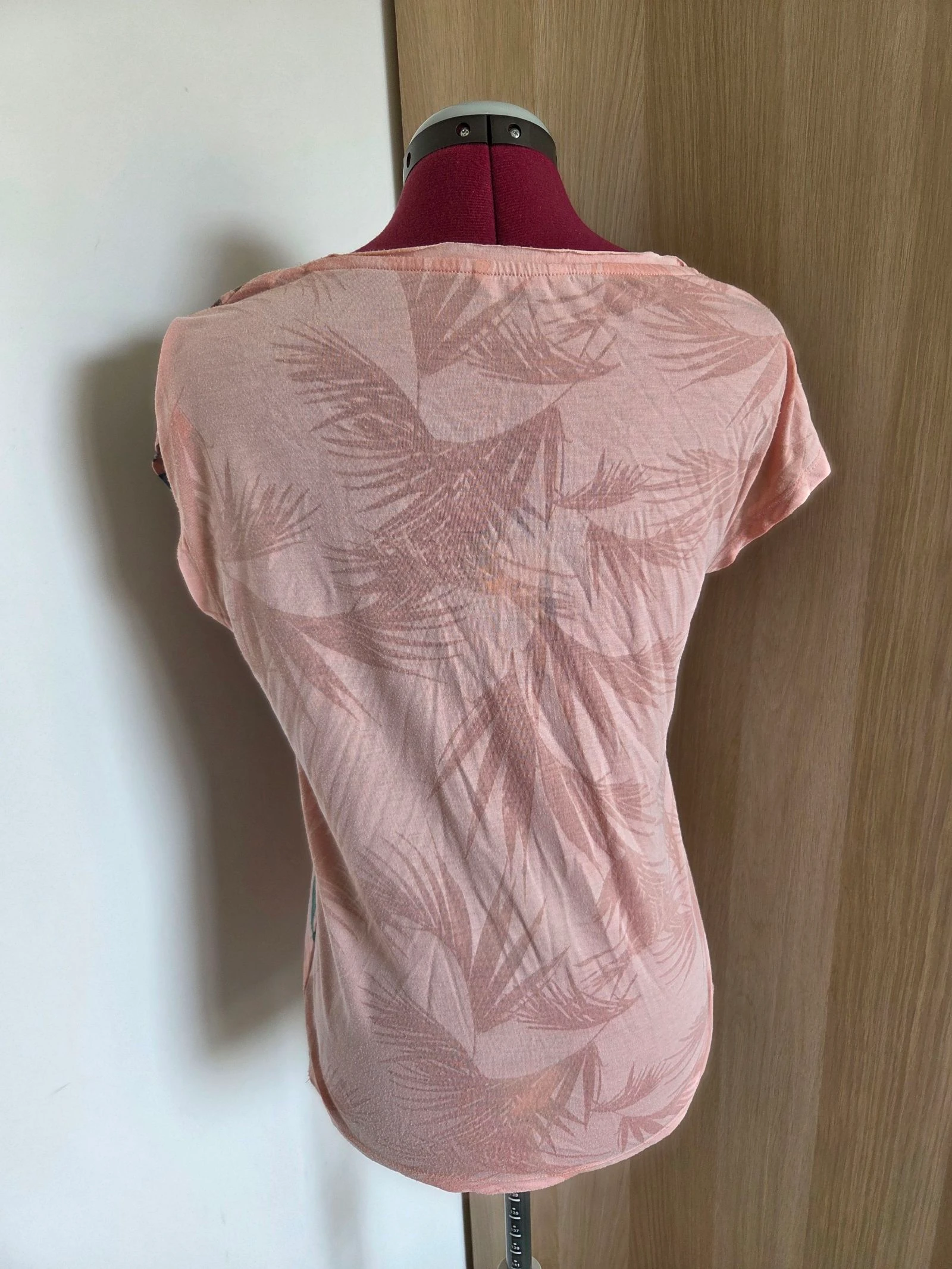 Tropical print T-shirt size approx 38 Camaieu – photo 5